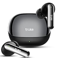 truke Buds Clarity 5 True Wireless in Ear Earbuds, 6Mic Adv. ENC, 80H Playtime, 35ms Ultra-low latency, 13mm Titanium Drivers
