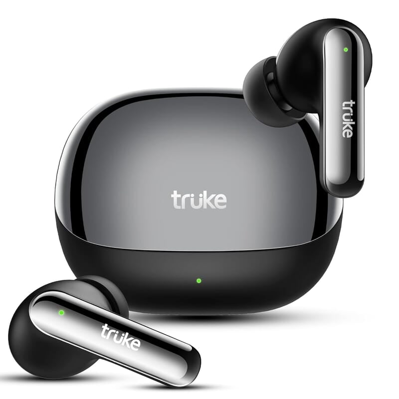 truke Buds Clarity 5 True Wireless in Ear Earbuds, 6Mic Adv. ENC, 80H Playtime, 35ms Ultra-low latency, 13mm Titanium Drivers truke Buds Clarity 5 True Wireless in Ear Earbuds, 6Mic Adv. ENC, 80H Playtime, 35ms Ultra-low latency, 13mm Titanium Drivers
