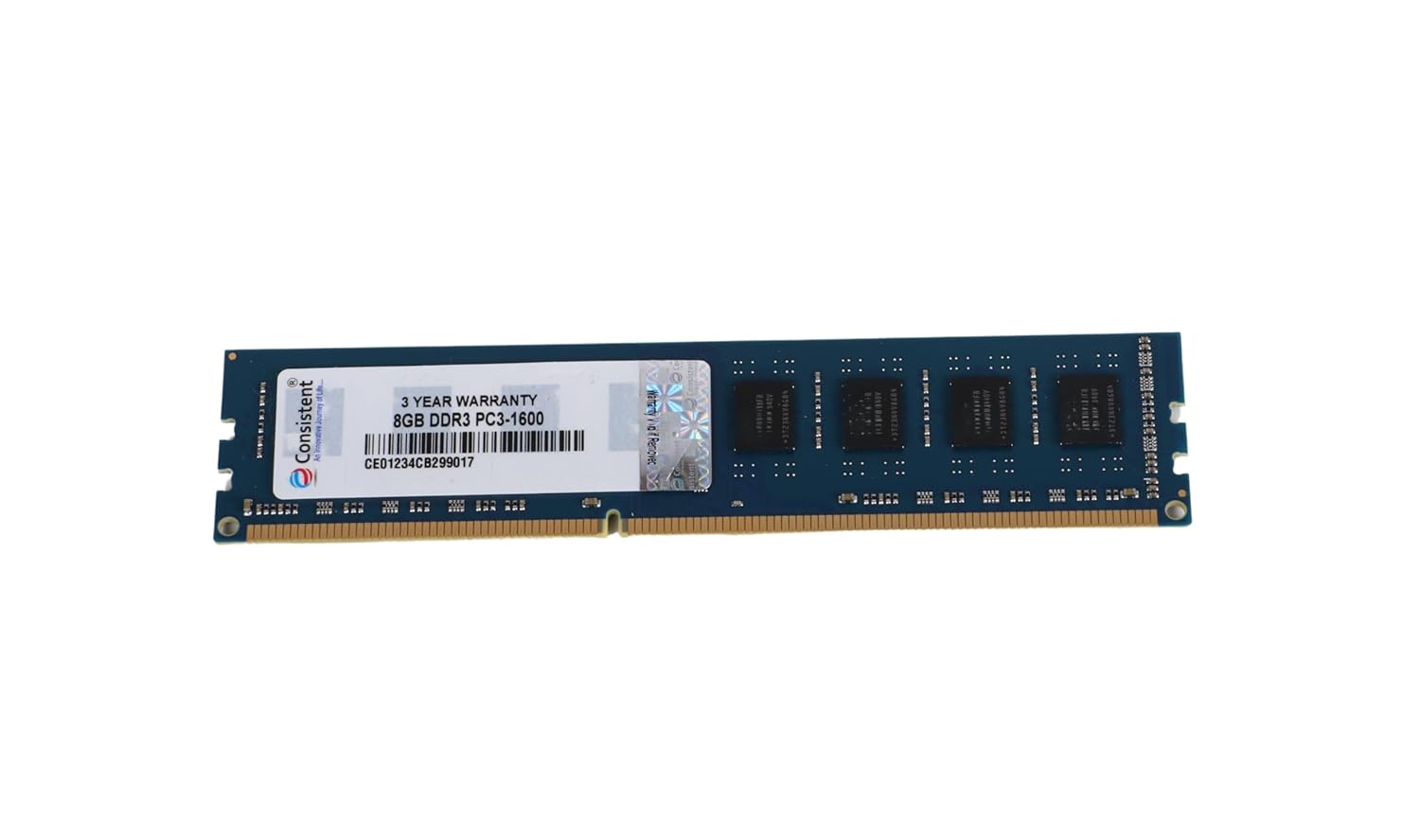Consistent 8GB DDR3 1600MHz Desktop RAM (Memory) U-DIMM | Long-DIMM | DT PC3-1600 Single Channel Memory with 3 Years Manufacturer Warranty (Made in India) Consistent 8GB DDR3 1600MHz Desktop RAM (Memory) U-DIMM | Long-DIMM | DT PC3-1600 Single Channel Memory with 3 Years Manufacturer Warranty (Made in India)