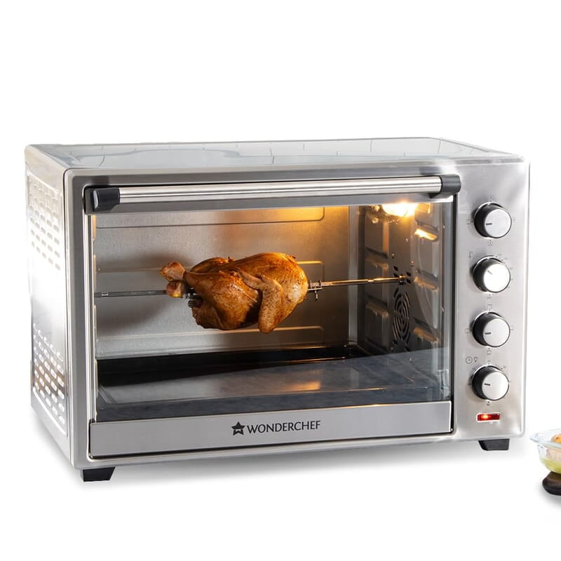 Wonderchef Oven Toaster Griller - 48 litres 6-Stage Heat Selection Bake, Grill, Roast