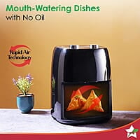 Wonderchef Neo Manual Air Fryer  4.5 Litres 1500 Watts Compact Design Time and Temperature Control