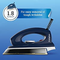 Crompton Greaves Rhino Plus 1250 Watt Blue Heavy weight Dry Iron with Golden American Heritage Coating
