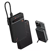 Portronics Chyro – 15W MagSafe 10K Power Bank with Stand offers fast wireless charging, sleek design, and a built-in stand for convenience. Perfect for on-the-go charging of your devices.