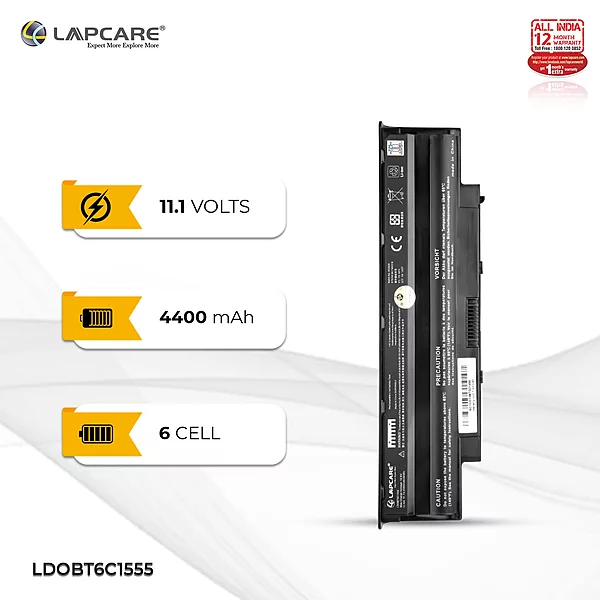 Dell N5110 Laptop Battery: High-quality replacement for Inspiron N5110. 6-cell lithium-ion, 5200mAh capacity, delivers dependable power. Simple installation, meets OEM standards.