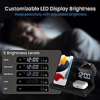 Portronics Bella 15 W 3 in 1 Wireless Charger for iPhone 15/15 Plus/15 Pro/15 Pro Max, iPhone 14/14 Plus/14 Pro/Max, iPhone 13, 13 Pro/Max, Airpods 3rd/2nd gen and Apple Watch Series