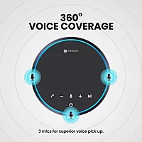 Portronics POR 1386 Talk One Bluetooth Conference Speaker – BT 5.3  3 NC Mics  360° Coverage  Black7