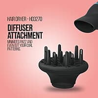 Havells 1700W 2-In-1 Hair Dryer With Diffuser & Thin Concentrator Heat Balance Technology