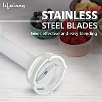 Lifelong Stainless Steel 300 Watts Hand Blender Low Noise Anti-Splash