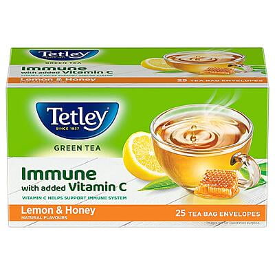 Tetley Green Tea, Lemon and Honey, 25 Tea Bags