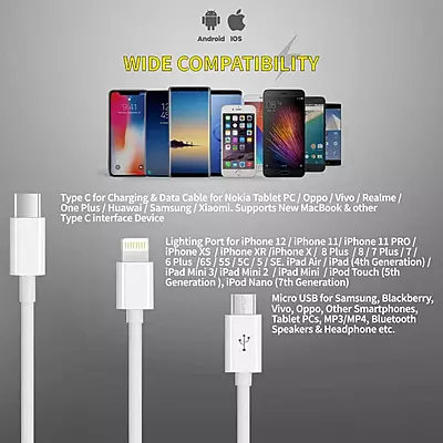 Digitek Lightning Cable 2 A 1 m USB compatible, One Cable DC1M 3-1 Digitek Lightning Cable 2 A 1 m USB compatible, One Cable DC1M 3-1