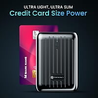 Portronics Zapcell 10k 10000mAh 22.5W Pocket Size Powerbank With Compact And Light Weight Design