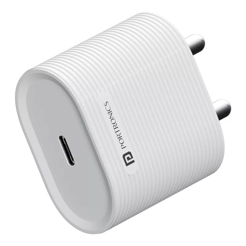 Portronics Adapto 35G 35W GaN Charger – 1 Type-C Port, No Cable Included
