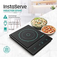 Crompton Instaserve 1500 W Induction Cooktop New with Tactile Push Buttons