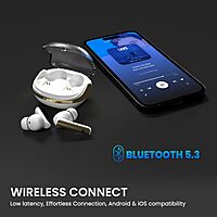 Portronics Twins S7 – TWS Earbuds, 35H Playtime, White. Enjoy seamless connectivity, superior sound quality, and a sleek design. Perfect for music lovers and on-the-go lifestyles.
