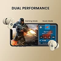 Portronics Harmonics Twins S16 in Ear Wireless TWS Earbuds with 24 Hrs Playtime Bluetooth 5.3v