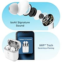 boAt Airdopes 141 Bluetooth Truly Wireless in Ear Ear Buds w/ 45H Playtime,Low Latency Mode for Gaming, ENx Tech, IWP, IPX4 Water Resistance, Smooth Touch Controls