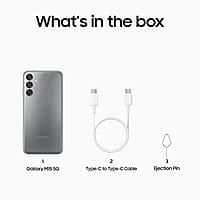 Samsung Galaxy M15 5G (Stone Grey,6GB RAM,128GB Storage)| 50MP Triple Cam| 6000mAh Battery| MediaTek Dimensity 6100+| 4 Gen. OS Upgrade & 5 Year Security Update| Super AMOLED Display| Without Charger