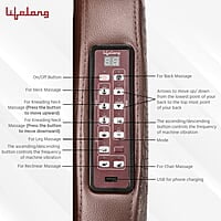 Lifelong LLM549 Full Body Massage Chair with Recliner and powerful 3D Back, Leg and Foot Rollers for Massage for Home