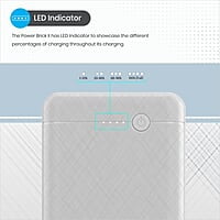 Portronics Power Brick II 20000 mAh,2.4A 12w Slim Power Bank with Dual USB Output Port