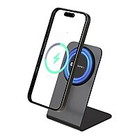 Portronics Flux 2 15W Qi2 Wireless Charger – MagSafe Compatible | iPhone 12–16 Series | Black