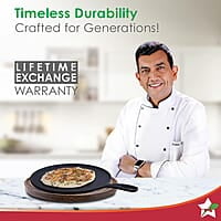 Wonderchef Forza Cast-Iron 27 cm Dosa Tawa Pan  4 mm Pre-Seasoned Cookware