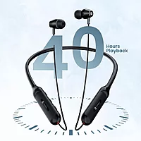 Portronics Harmonics Z7 Bluetooth In-Ear Headset – V5.3, Type-C, Magnetic Latch | Black