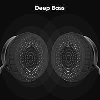 ZEBRONICS Zeb-Bang PRO Bluetooth v5.0 On Ear Headphone, 30H Backup, Foldable Design, Call Function, Voice Assistant Feature, Built-in Rechargeable Battery, Type C Charging, 40mm Driver and AUX.