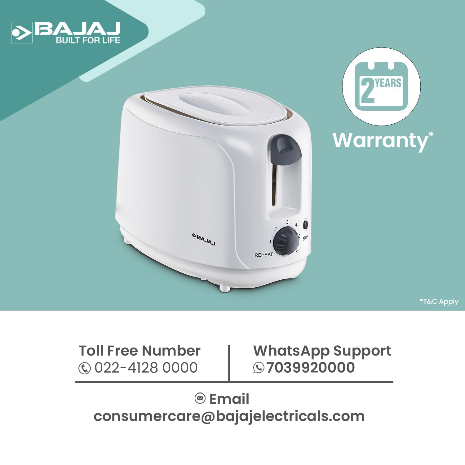 Bajaj IVORA NEO SPOT LIGHT 2W RED INBUILT (In-built Driver)