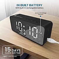Portronics Pixel 4 Smart Clock features a sleek design with a 5W speaker, offering clear sound and vibrant display. Perfect for alarms, music, and smart home control, it enhances your space.