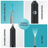 Portronics Cleansify – 1080p Ear Camera Wax Cleaner offers a high-definition view for ear cleaning. Its ergonomic design and easy-to-use app make ear hygiene simple and effective.