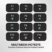 Portronics Ki-Pad 3 Black USB Keyboard – Full size, stylish design, ergonomic typing, ideal for home/office, plug and play, sturdy keys, boosts efficiency, works with multiple devices.