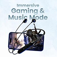 Portronics Harmonics Z7 Bluetooth In-Ear Headset – V5.3, Type-C, Magnetic Latch | Black