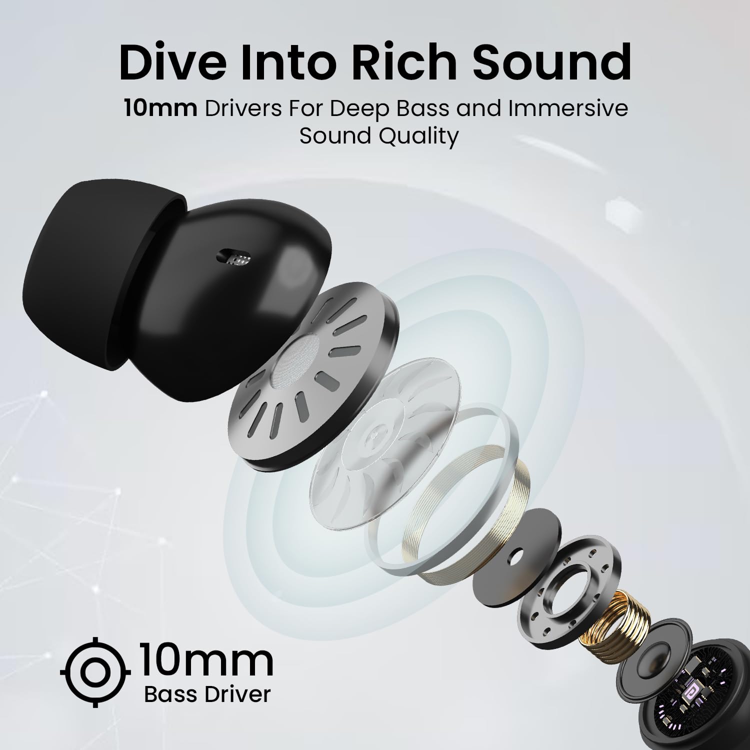 Portronics Twins S16 – TWS Earbuds, 24H Playtime, Black. Enjoy seamless connectivity, deep bass, and a comfortable fit. Perfect for music lovers and on-the-go lifestyles. Grab yours now!