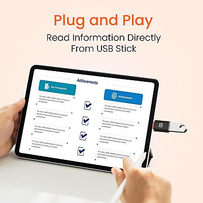 Portronics Bridge Y USB A to Type C Adapter