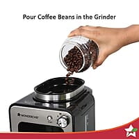 Wonderchef Regalia Bean-to-Cup Brew Coffee Maker with Grinder Get Fresh Aromatic Powder