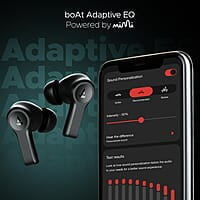 boAt Airdopes Flex 454 ANC Truly Wireless in Ear Ear Buds w/Smart Features, ANC, 60HRS Playback,Hearables App Support,4 Mics ENx,Multi Point,ASAP Charge, IPX5,Beast Mode Ear Buds TWS