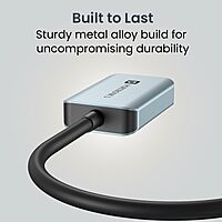 Portronics Mport X – Type-C to HDMI Adapter, 4K @ 60Hz, connects Type-C devices to HDMI displays, ensuring stunning visuals.