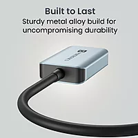 Portronics Mport X – Type-C to HDMI Adapter, 4K @ 60Hz, connects Type-C devices to HDMI displays, ensuring stunning visuals.