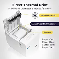 Atpos AT-402 80mm 3 Inch Thermal Receipt Printer (Bluetooth + USB ) | Auto Cutter