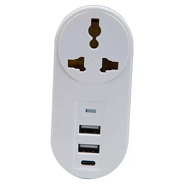 Lapcare Multi‑port Charger LAPEX‑006 supports dual USB‑A & USB‑C ports with combined 3.4 A output, 100‑240 VAC input, built‑in protections and LED indicator. Compact travel‑ready charger.