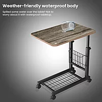 POR 1730 My Buddy D PRO Laptop Table – & Extendable Height | Brown | 1 Year Warranty