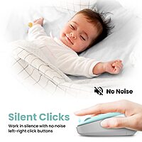 Portronics Toad 27: Blue Wireless Mouse with Silent Clicks, ergonomic design, 2.4GHz connectivity, long battery life, perfect for quiet environments, compatible with multiple devices.