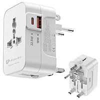 UltraProlink UM1341 - World Travel Adapter & 2 USB Charger