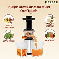 Faber Cold Press Slow Juicer, FSJ 150 R,with Powerful 150 watt motor, Black