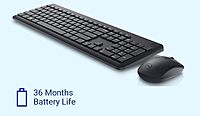 Dell Wireless Keyboard and Mouse (KM3322W) offers a seamless wireless experience with a compact design, long battery life, and reliable connectivity, perfect for home or office use.