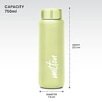MILTON Aqua 750 Stainless Steel Water Bottle, 750 mlSingle walled Leak Proof
