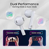 Portronics Twins S20 – TWS Earbuds, 35H Playtime, White. Enjoy seamless connectivity, superior sound quality, and a sleek design for an immersive audio experience on the go.