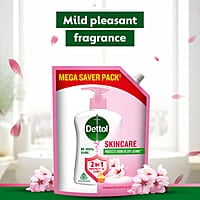 Dettol Skincare Liquid Handwash Refill Pack | 99.9% Germ Protection & Moisturizing Formula
