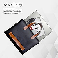 Portronics Elements Go 1 EnCase 102 Laptop Hand Bag – 15.6 Inch | Black | 1 Year Warranty