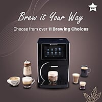 Wonderchef Regalia Fully Automatic Coffee Machine with Large 7 Inches Display